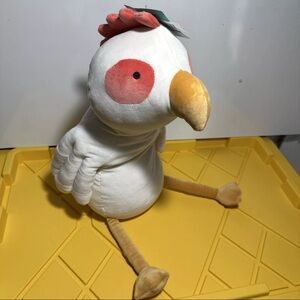 PillowFort Weighted Chicken Plush Throw Pillow White 3 Pounds Pillow Cute Cuddle